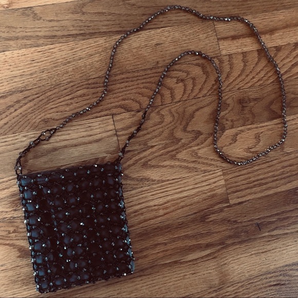 Handbags - Beaded small crossbody evening Bag olive green